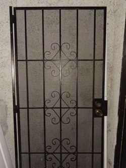 Burglar bar door
