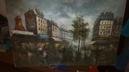 Burnett canvas painting