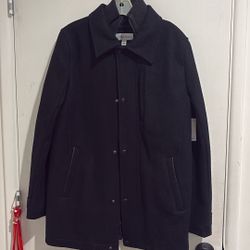NEW Calvin Klein Men’s Sm Wool Coat - NEW