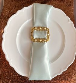 White charger plates