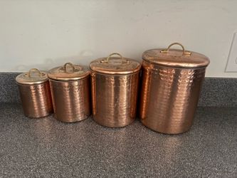 Copper Kitchen Canister Set