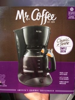 Mr.Coffee maker