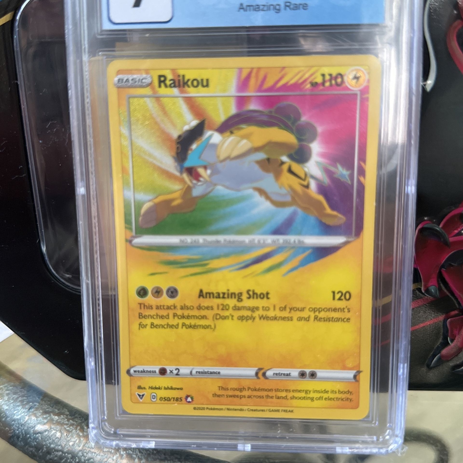 Raikou Pokémon Card Cgc Grade 9
