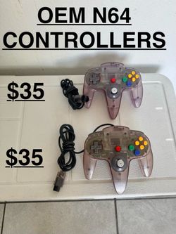 Nintendo 64 controllers $35 EACH (atomic purple)