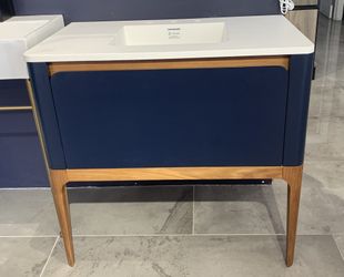 36” Wet Style Vanity w/ White Top/Sink & Soft-Close Drawer