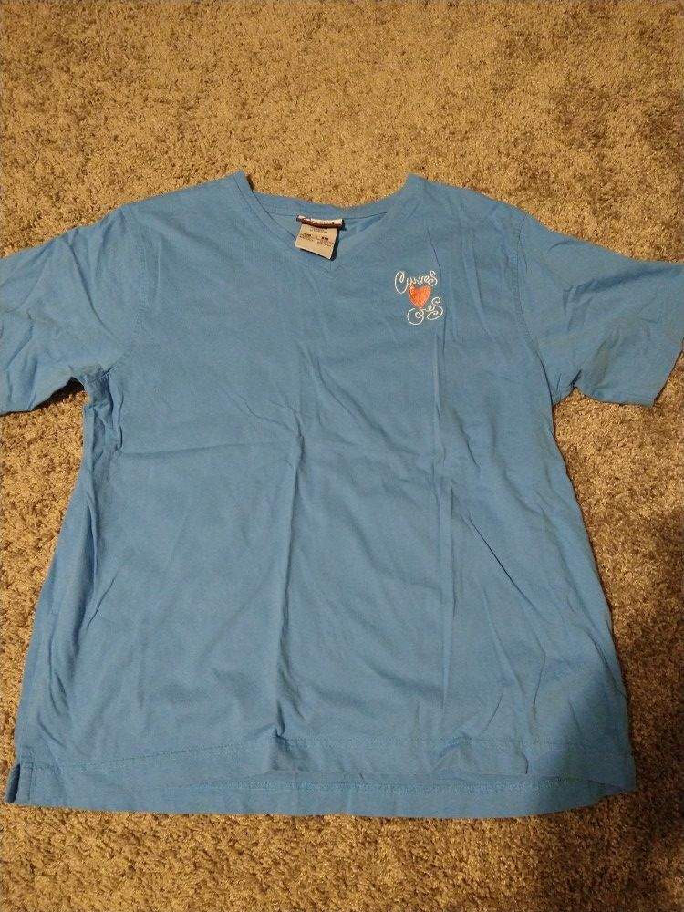 Curves Blue T-shirt