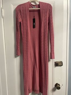 Fashion Nova Pink Cardigan