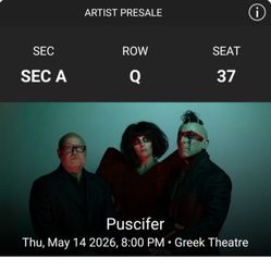 Puscifer 2026 Greek Theatre