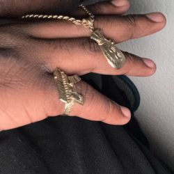 Chain And Pendent And Ring 