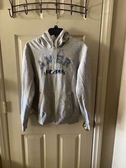 Sudadera AMERICAN EAGLE Gris Con Gorro-  Size XS 