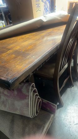 Jacob beam dining table with chairs