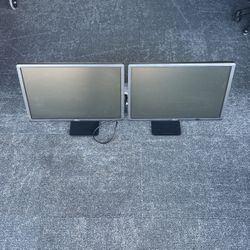 Dual Dell Computer Monitors