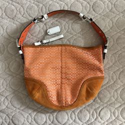2005 Orange Soho Hobo Coach Bag