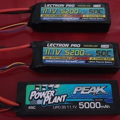 RC Lipo Batteries. All 3s 