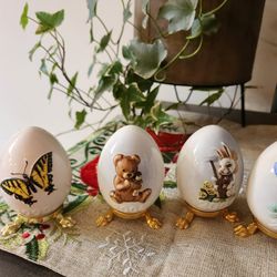 3 Goebel Ceramic Easter Eggs