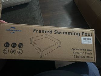 Framed swimming pool