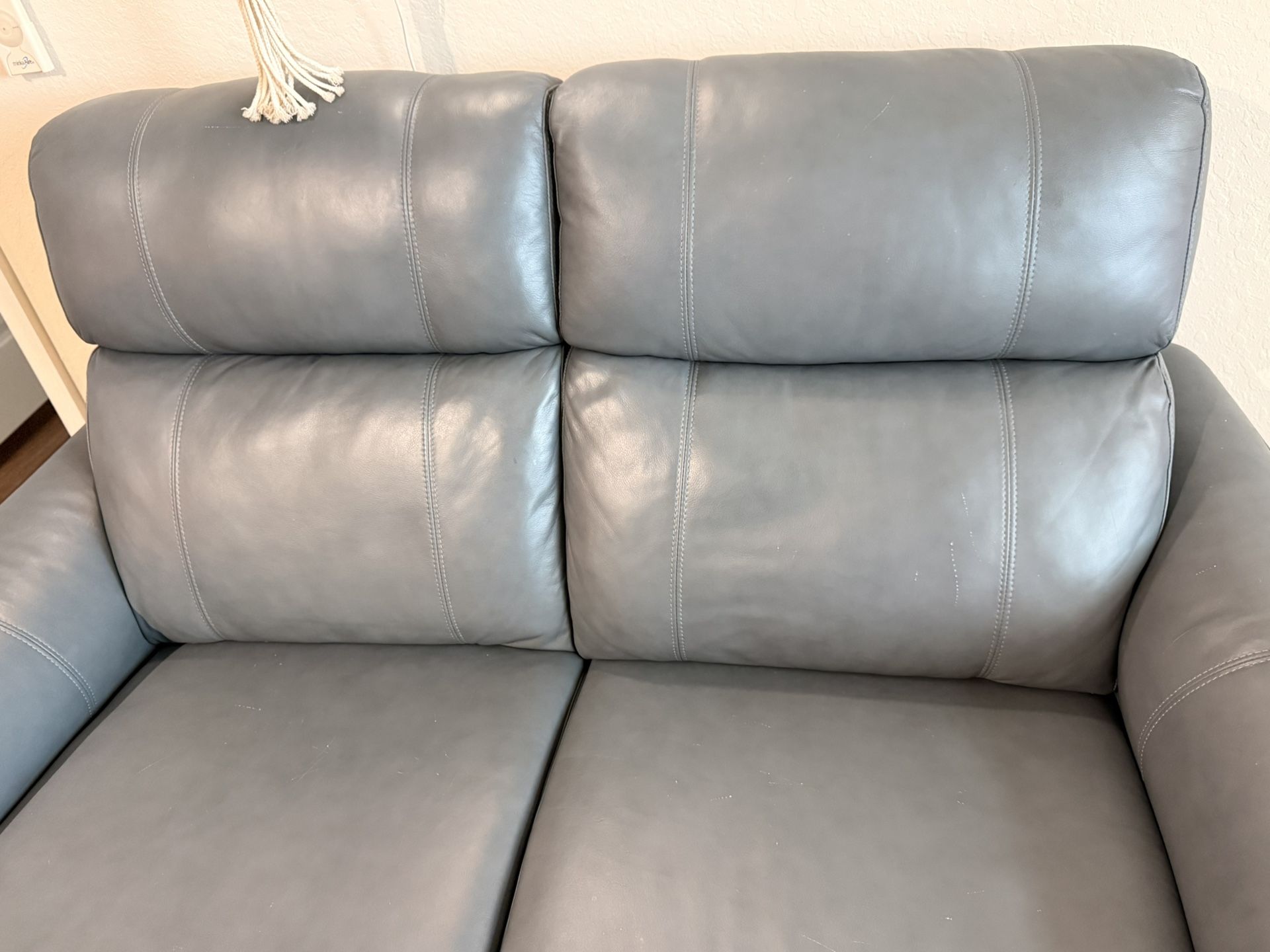 Leather Loveseat