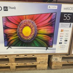 55" Screen Led Smart 4k By LG ThinQ.  1 Year Warranty 