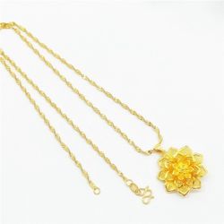 Thin Chain Necklace for Women Wedding Jewelry Korean Fashion Exquisite Flower Pendant Necklaces Girlfriend Birthday Party Gift