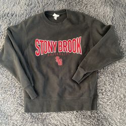 Champion Stony Brook University Crewneck Sweatshirt Reverse Weave | Men Medium
