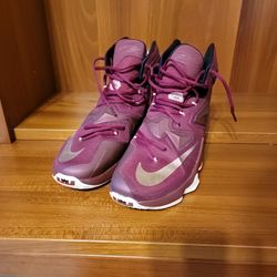 Nike Lebron XIII Maroon Red Gold Size 13.5