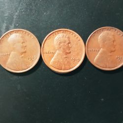 1SX60 3 BETTER DATE WHEATS 10-S,11-D,19