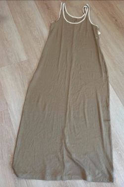 Tan Maxi Tank Dress