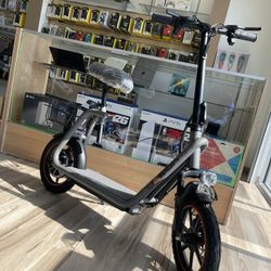 Jasion 25mph Electric Scooter With Seat And Basket Black Friday Financing Deal! $10 To $99 Down To Take It Today! 
