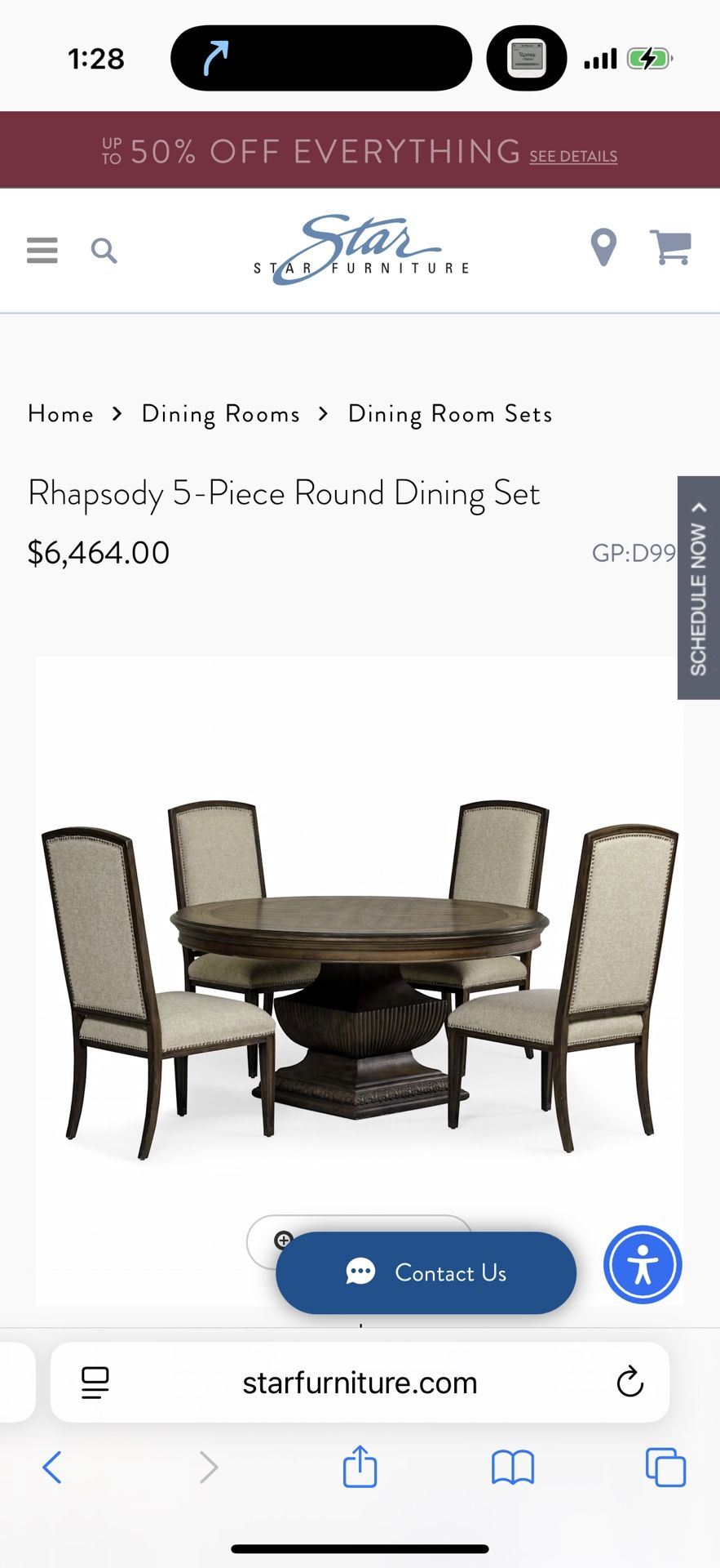 Rhapsody 5 Piece Round Dining Set Start Furniture