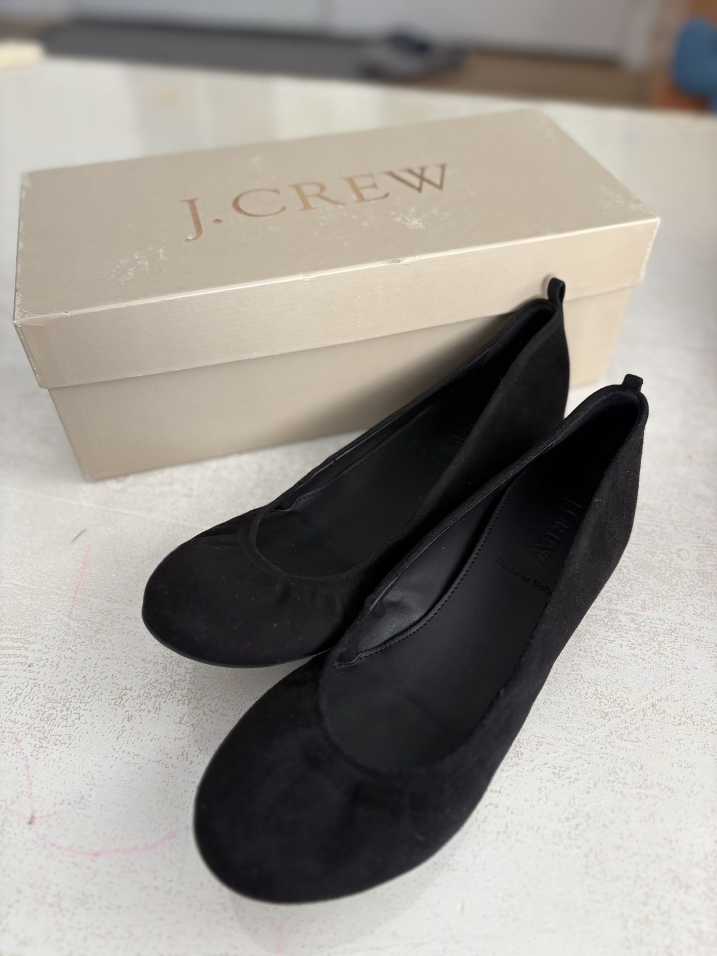 Jcrew Suede care Ballet Flats Size 7