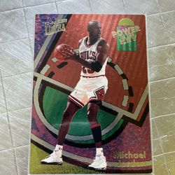 Michael Jordan 1994 Fleer Ultra Power in the Key Insert Basketball Card Rare Chicago Bulls