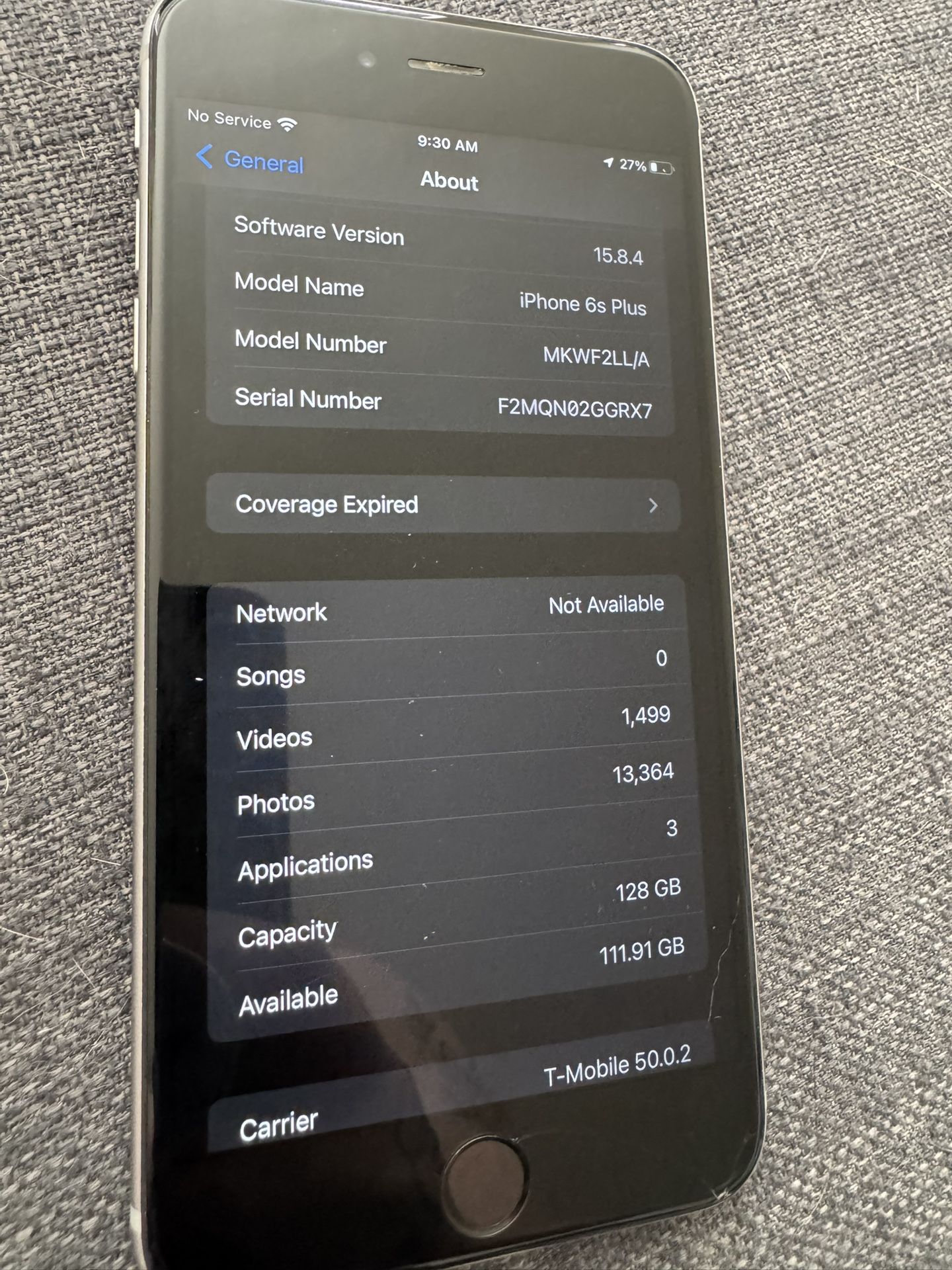 iPhone 6s plus 128G Space Grey