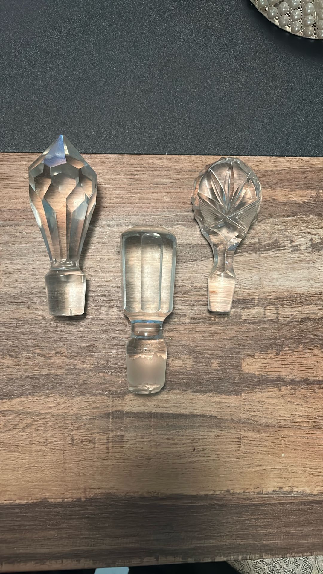 Antique Crystal Bottle Stoppers