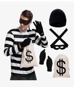 Man or woman burglar robber Halloween costume new L /XL