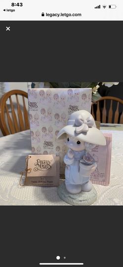 Precious Moment Porcelain 1987 “Happy Birthday Poppy” figurine
