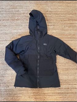 REI Co-op Stormhenge Peak 850 Women's Down Hooded Jacket Waterproof Black Size S