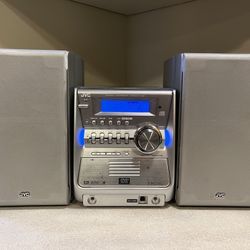 JVC 5 Disc CD Player AM FM Home Radio Stereo 