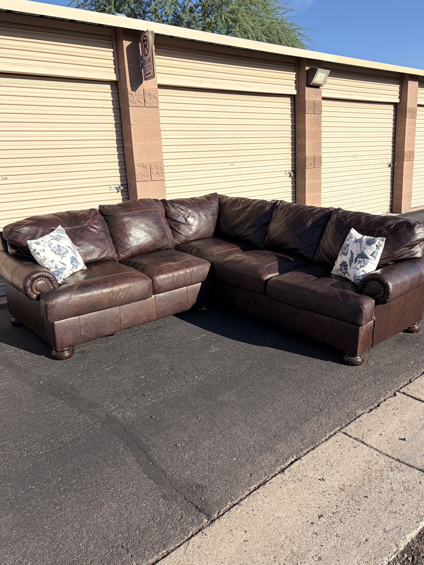 Leather Sectional Couch