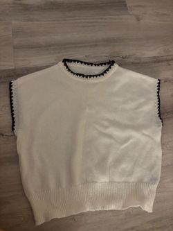 shirt, white, size small, runs oversized