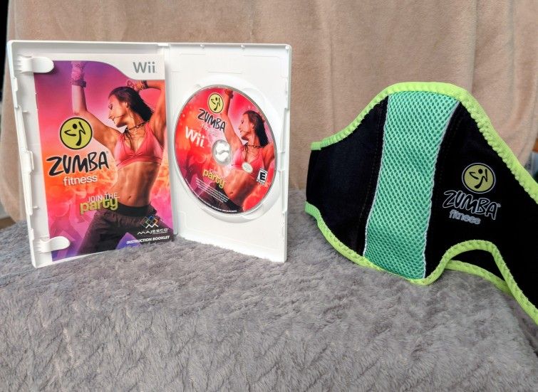 Nintendo Wii Zumba Fitness Game & Zumba Fitness Belt Bundle