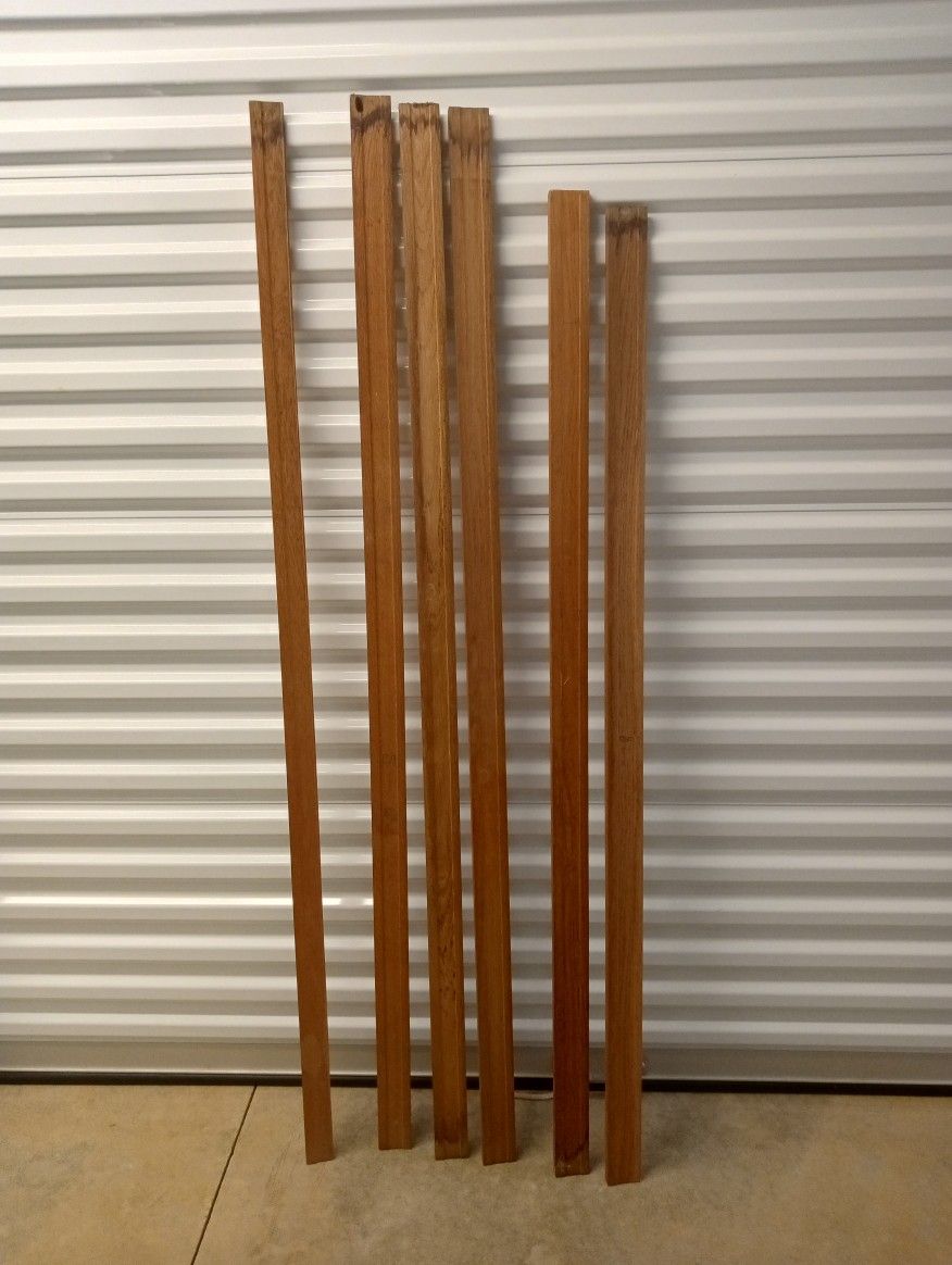 FREE Various 6 pc Wood Floor & Door Molding Trim ~ 5'1"-5'7" L, 2"-2.25" W