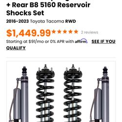 Tacoma Bilstein 6112 5160 