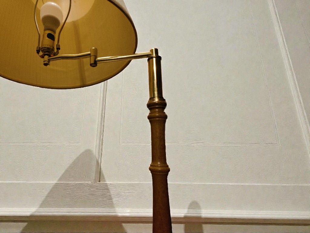 Vintage Floor Lamp With Magazine Storage