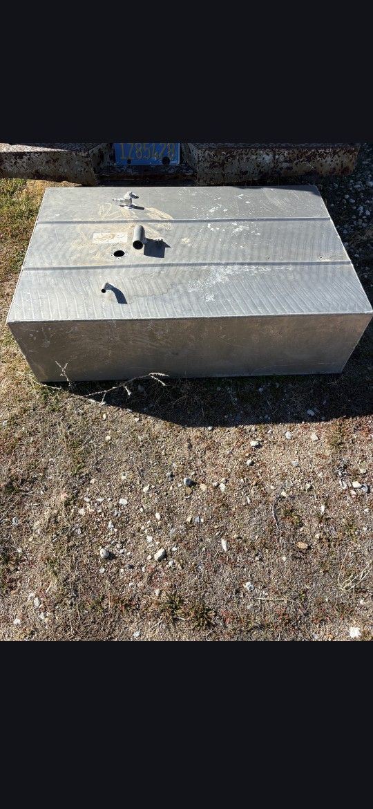 Aluminum gas tank.