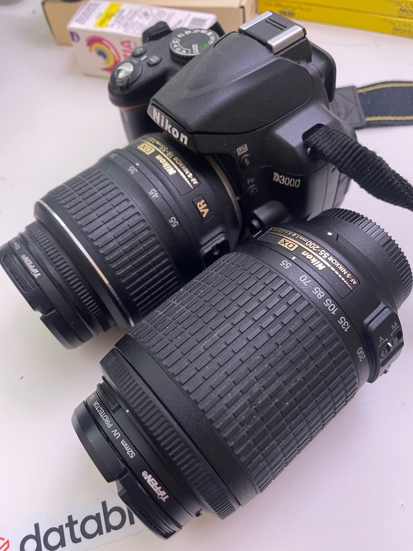 Nikon D3000 Camera With Extra Lens and Batteries
