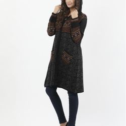 Women’s Hooded Long Cardigan (2308)
