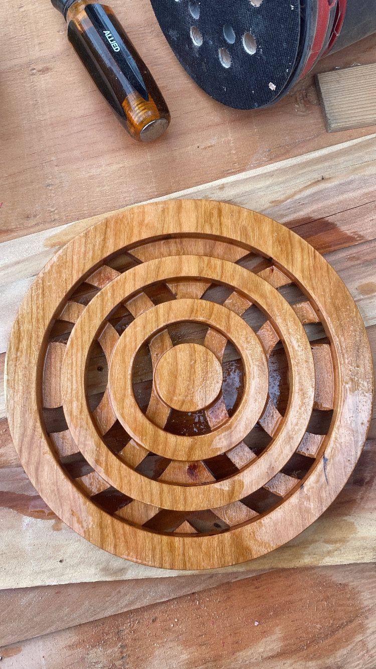 Handmade Trivet,  Made Out Of Cherry. 