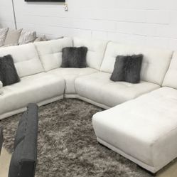 1Laf Loveseat W/ 2 Decorative Cushion 1 Comer With Armless Chair,