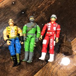 GI Joe ‘89 Gnawgahyde, ‘92 Firefly , & ‘88 Lifeline