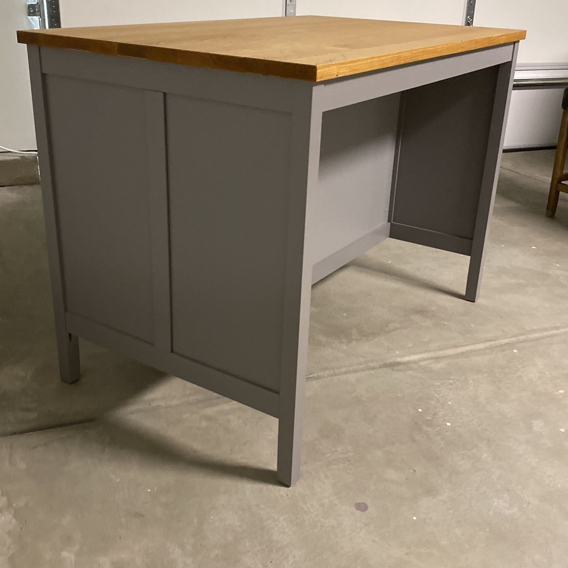 Ikea Kitchen island, gray/oak